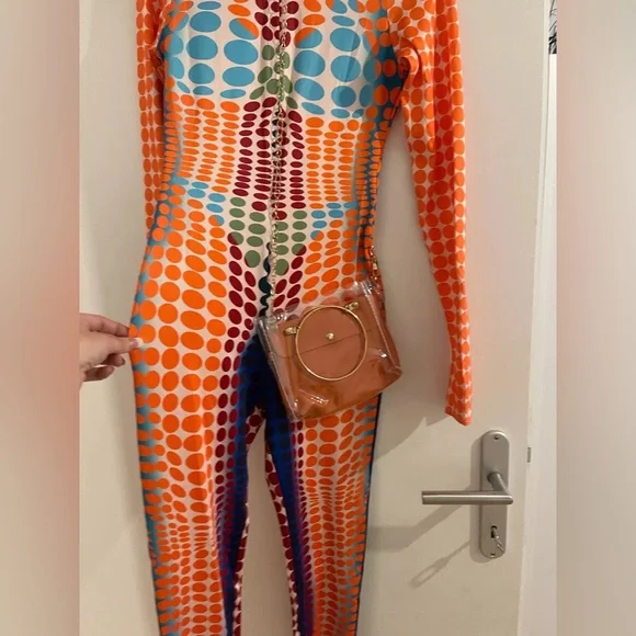 Vibrant Multicolor Jumpsuit - Picture 5 of 7